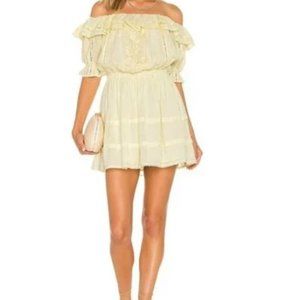 Tularosa Revolve Brielle Embroidered Lace Cottagecore Mini Dress Size L